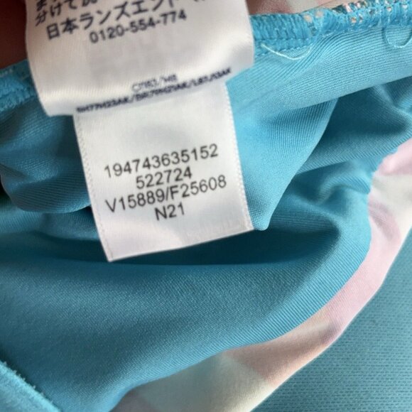 Lands End Tankini Swim Top Plus Size 18W V Neck Wrap Underwire Floral Colorful - Picture 7 of 10